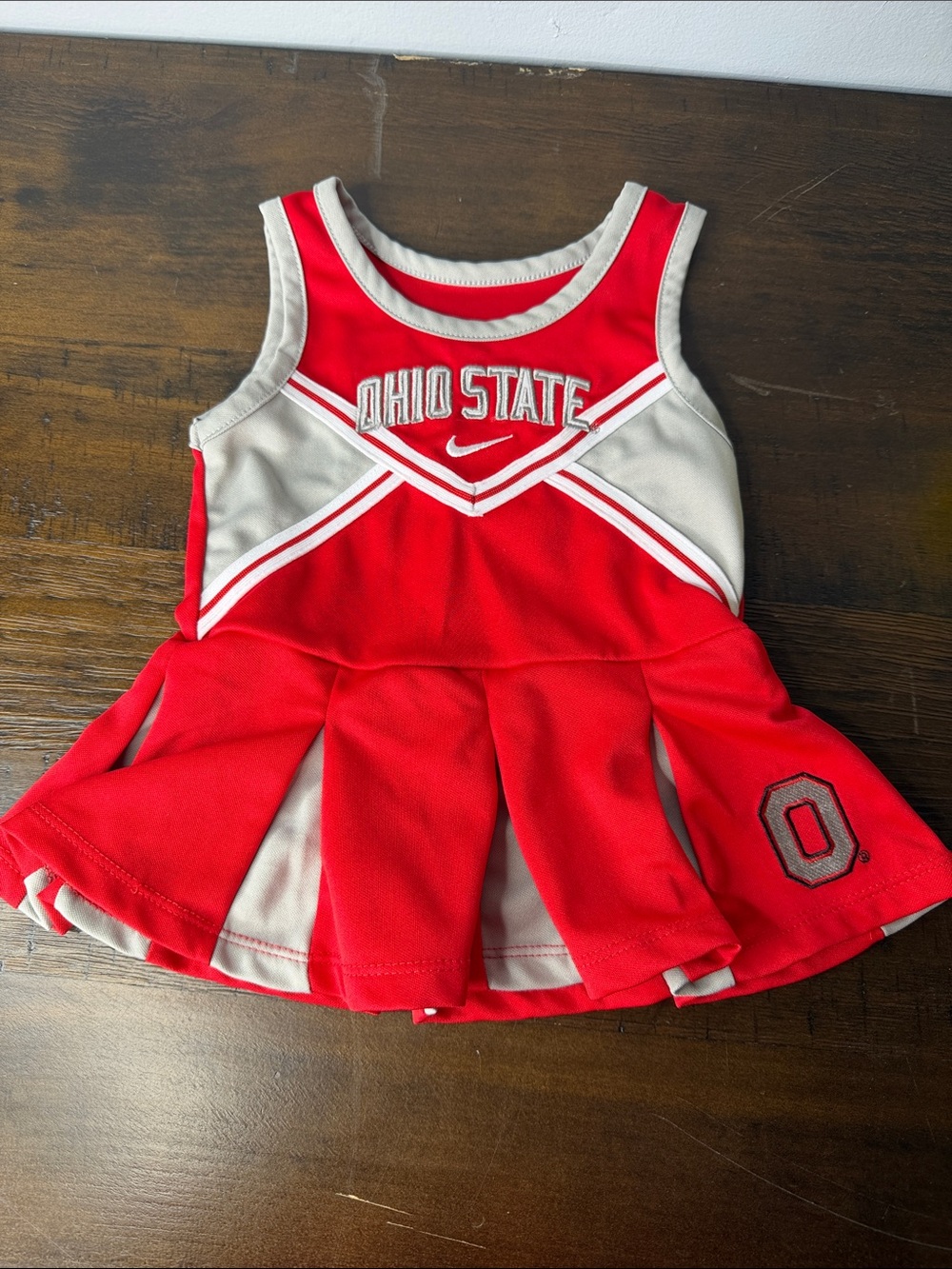 Nike Red and Gray Ohio State Girls Tank Cheer Dress